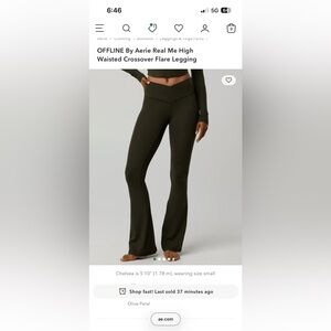 Olive Aerie Flared Leggings !!